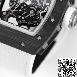 Richard Mille Fake Watches KV Factory - RM055 V5 White Nylon