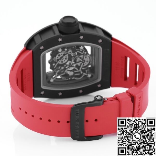 Best Richard Mille Fake KV Factory - RM055 V5 Red Rubber Strap