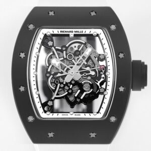 Best Fake Richard Mille KV Factory RM055 V5 White Rubber Strap