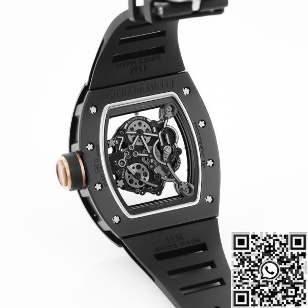 Richard Mille Fake Watches KV Factory RM055 V5 Black Ceramics