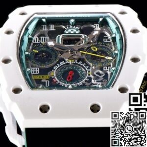 Replica Richard Mille RM011-03 - KV Factory White Ceramic Case