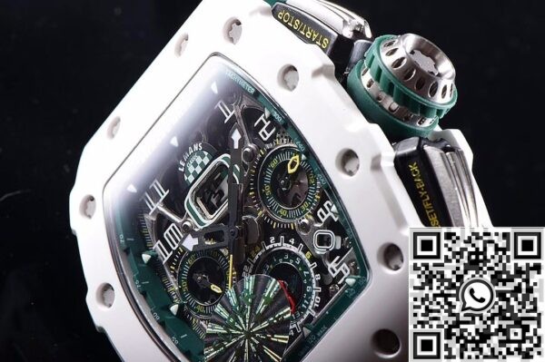 Replica Richard Mille RM011-03 - KV Factory White Ceramic Case