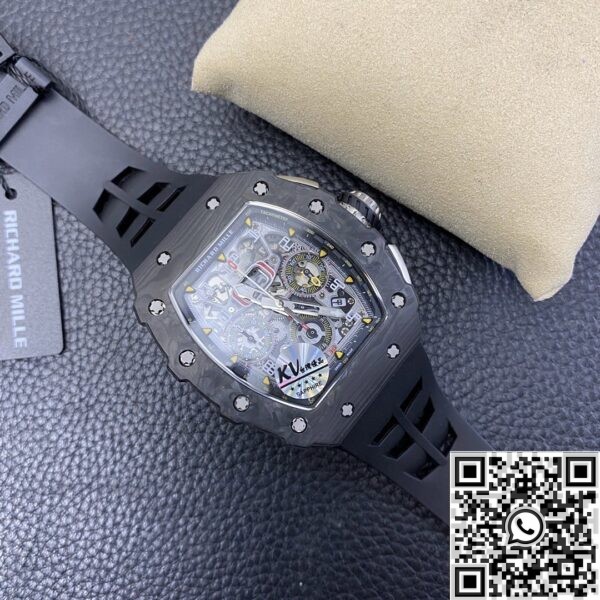 KV Factory Fake Richard Mille RM011 Carbon Fiber Watch Case