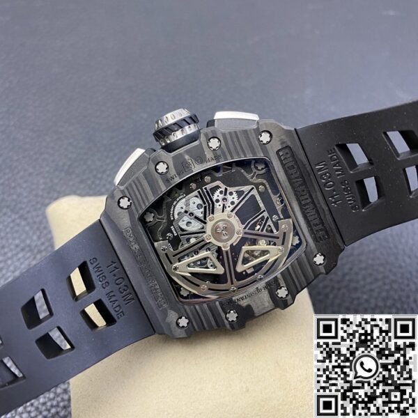 KV Factory Fake Richard Mille RM011 Carbon Fiber Watch Case