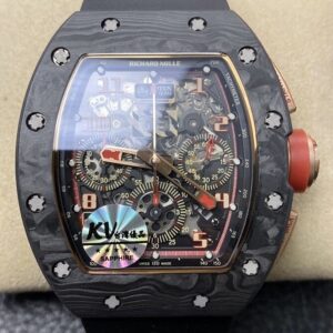 KV Factory Replica Richard Mille RM011 Red Dial Carbon Fiber