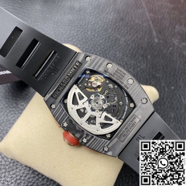 KV Factory Replica Richard Mille RM011 Red Dial Carbon Fiber