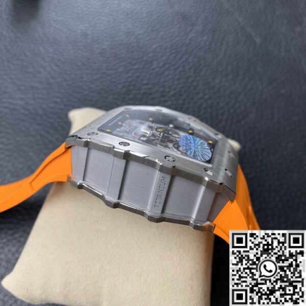 KV Factory Richard Mille Replicas RM011 Orange Rubber Strap