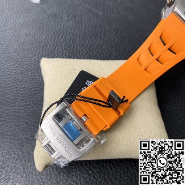 KV Factory Richard Mille Replicas RM011 Orange Rubber Strap