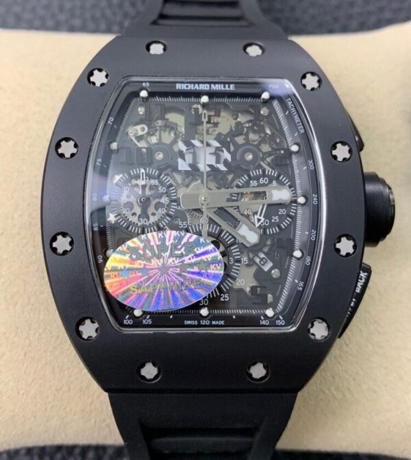 Richard Mille Super Clone KV Factory RM011 Black Ceramic Case