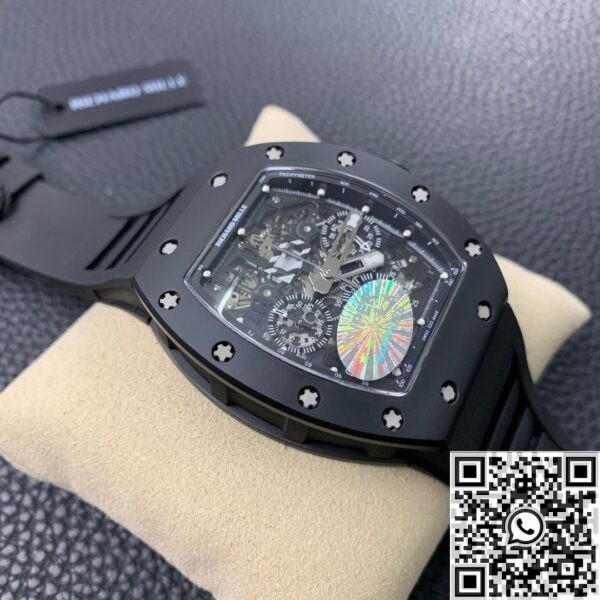 Richard Mille Super Clone KV Factory RM011 Black Ceramic Case