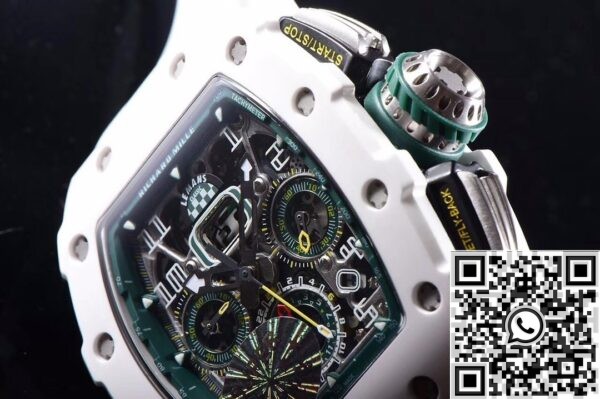 Richard Mille Super Clone KV Factory RM011 White Ceramic Case