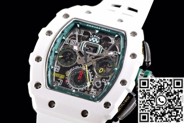 Richard Mille Super Clone KV Factory RM011 White Ceramic Case