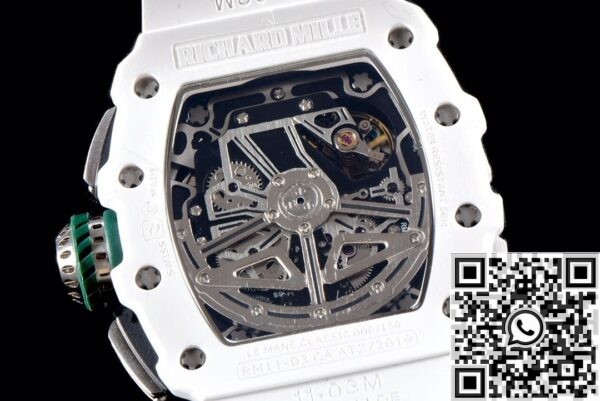 Richard Mille Super Clone KV Factory RM011 White Ceramic Case