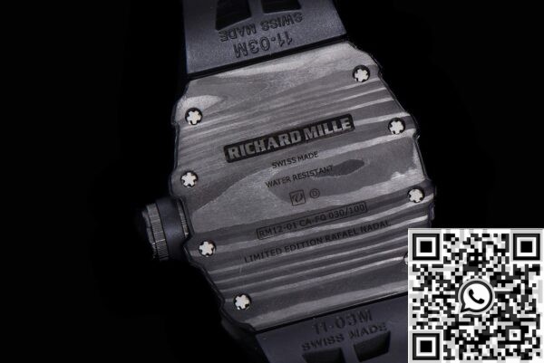 Replica Richard Mille For Sale RM011 Tourbillon Carbon Fiber