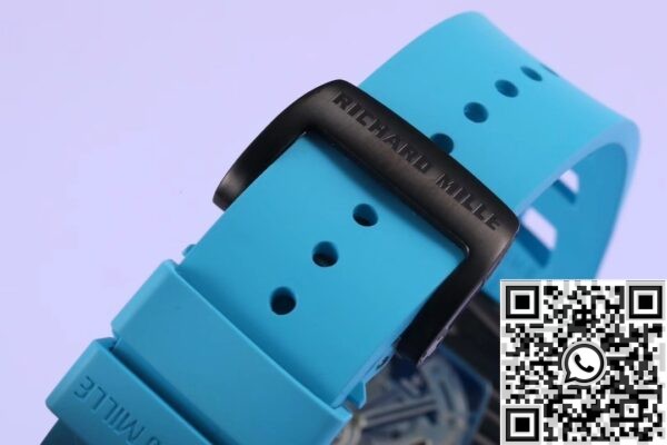 Replica Richard Mille Watch KV Factory RM011 Blue Rubber Strap