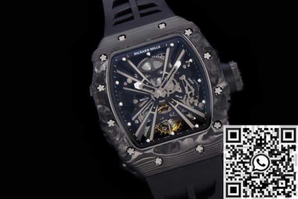 Replica Richard Mille For Sale RM011 Tourbillon Carbon Fiber