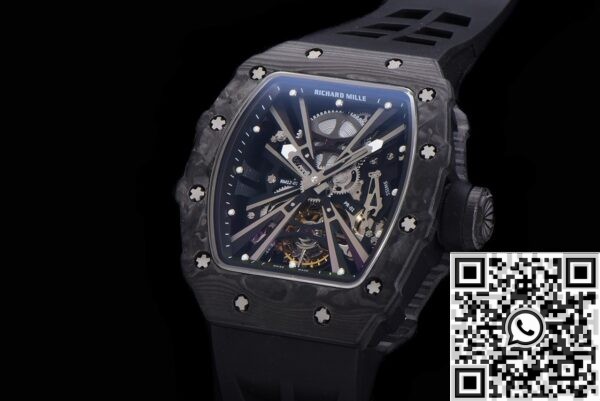 Replica Richard Mille For Sale RM011 Tourbillon Carbon Fiber