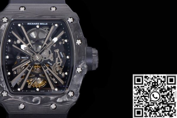 Replica Richard Mille For Sale RM011 Tourbillon Carbon Fiber