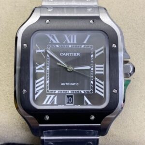 Replica Cartier Watches - BV Factory Santos WSSA0037 Grey Dial