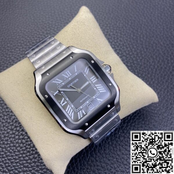 Replica Cartier Watches - BV Factory Santos WSSA0037 Grey Dial