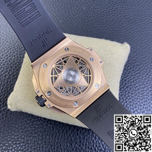 Counterfeit Hublot -BBF Factory Big Bang Sang Bleu II Gold Watch