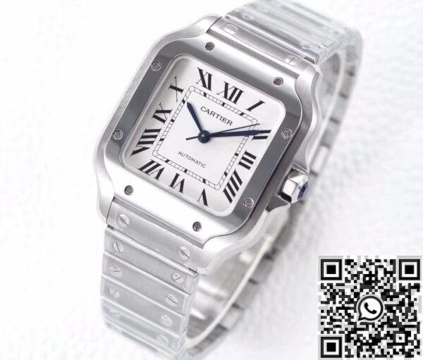 Fake Cartier Santos - BV Factory WSSA0029 Whit Dial