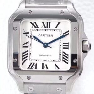 Fake Cartier Santos - BV Factory WSSA0029 Whit Dial