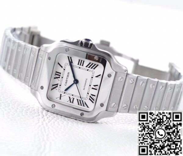 Fake Cartier Santos - BV Factory WSSA0029 Whit Dial