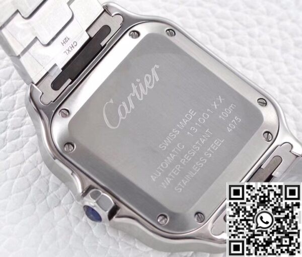 Fake Cartier Santos - BV Factory WSSA0029 Whit Dial