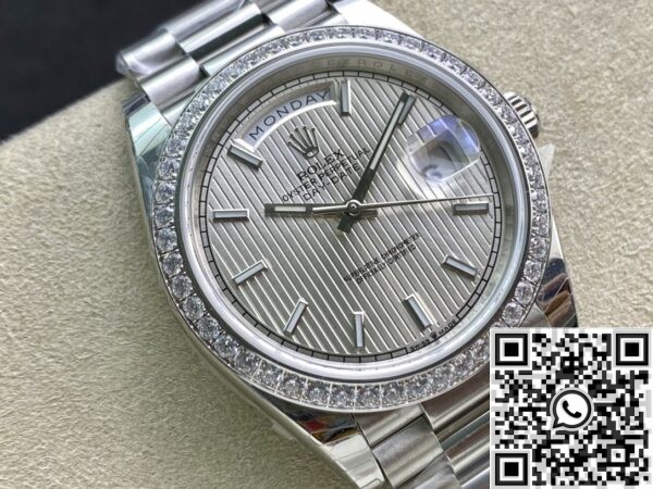 Replica Rolex Day Date EW Factory - White Gold Size 40mm