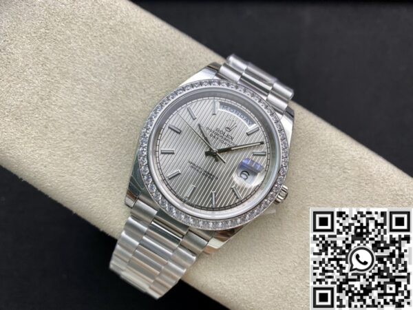 Replica Rolex Day Date EW Factory - White Gold Size 40mm