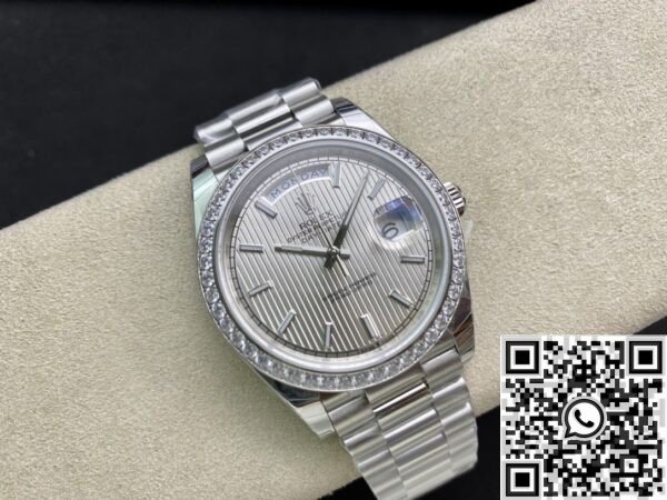 Replica Rolex Day Date EW Factory - White Gold Size 40mm