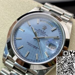 Rolex Day Date Replica EW Factory - Light Blue Dial Size 40mm