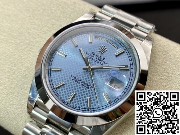 Rolex Day Date Replica EW Factory - Light Blue Dial Size 40mm