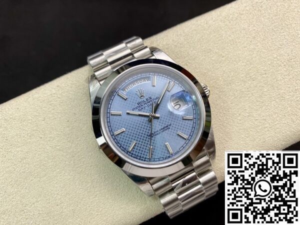 Rolex Day Date Replica EW Factory - Light Blue Dial Size 40mm