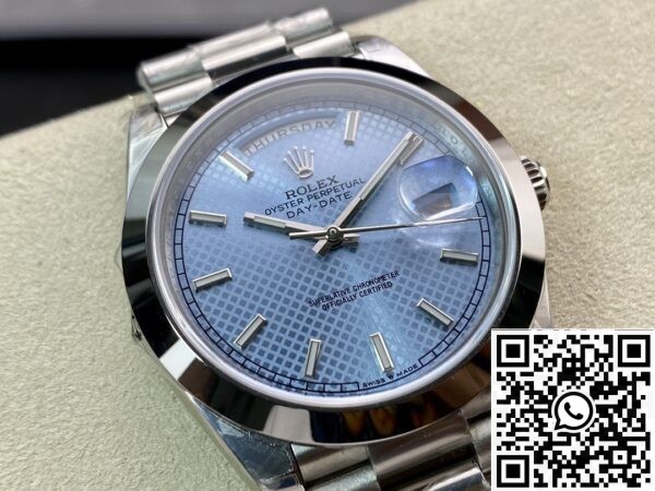 Rolex Day Date Replica EW Factory - Light Blue Dial Size 40mm