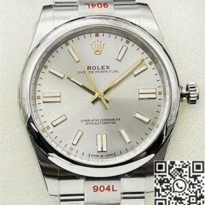 Rolex Oyster Perpetual Copy EW Factory - Silver Dial Size 41mm