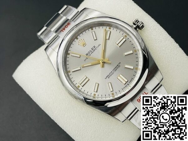 Rolex Oyster Perpetual Copy EW Factory - Silver Dial Size 41mm