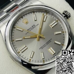 Rolex Oyster Perpetual Copy EW Factory - Silver Dial Size 41mm