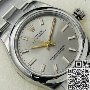 Rolex Fake Oyster Perpetual - Silver Dial Size 36mm