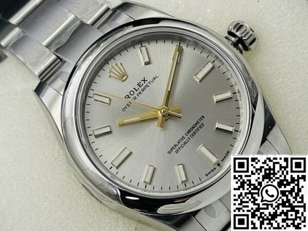 Rolex Fake Oyster Perpetual - Silver Dial Size 36mm