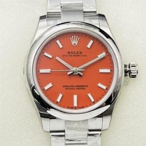 Best Replica Rolex Oyster Perpetual - Coral Red Dial Size 36mm