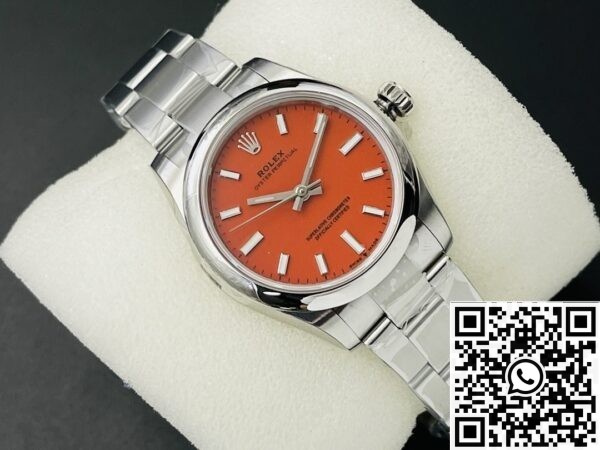 Best Replica Rolex Oyster Perpetual - Coral Red Dial Size 36mm