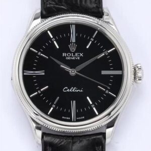 EW Factory Fake Rolex Cellini - M50509-0006 Black Dial watches