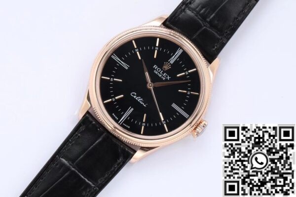 Fake Rolex Cellini - EW Factory M50505-0009 Black Dial