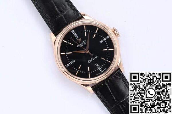 Fake Rolex Cellini - EW Factory M50505-0009 Black Dial