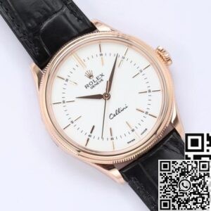 Copy Rolex Cellini - EW Factory M50505-0021 White Dial