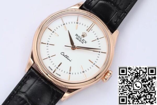 Copy Rolex Cellini - EW Factory M50505-0021 White Dial