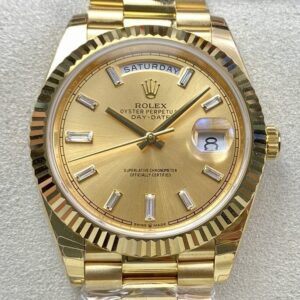 Rolex Day Date Replica - EW Factory Champagne Dial Size 40mm