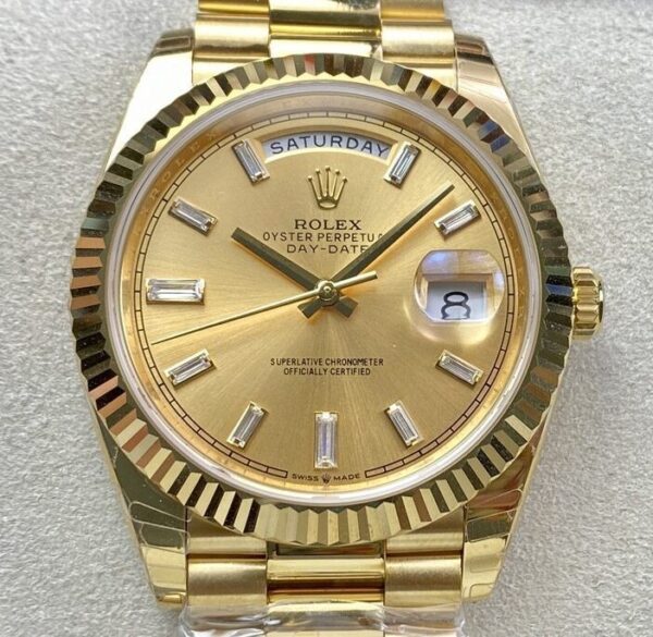 Rolex Day Date Replica - EW Factory Champagne Dial Size 40mm